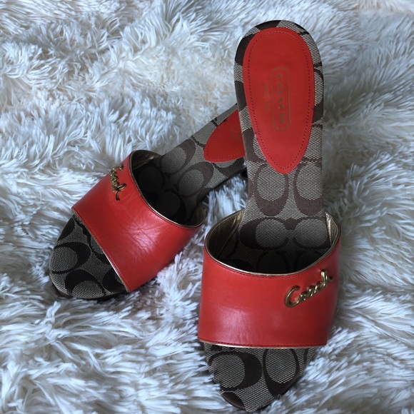 Coach Shoes - Coach leather sandals
